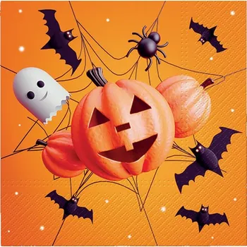 Papírový ubrousek Ubrousky 33 cm - Funny Halloween