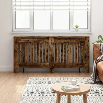 Radiátor vidaXL Kryt radiátoru Kouřový dub 172 x 19 x 81,5 cm kompozitní dřevo [884075]