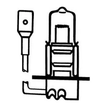 Auto-moto HSM Žárovka 12V55W, H3, Pk22s O=11x42mm