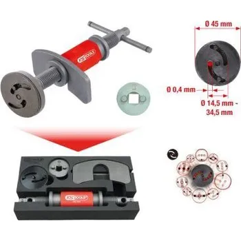 Nářadí pro automobil KS Tools Souprava univerzálního nářadí ke zpětnému nastavení pístů brzdových válců, 4 Ks 150.1965