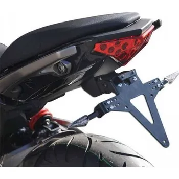 Držák SPZ HSM Držák SPZ KAWASAKI ER-6N / F 12-16, nastavitelný, černý, s držákem odrazky