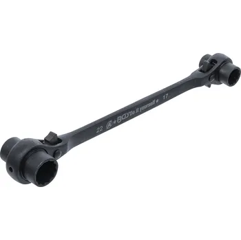 Klíč Lešenářská ráčna, 4 v 1, 14 – 17 – 19 – 22 mm – BGS 6843