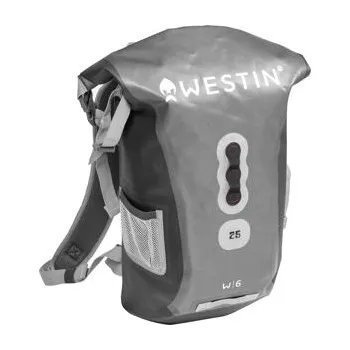 Pouzdro na rybářské vybavení Westin Batoh W6 Roll-Top Backpack Silver/Grey 25l
