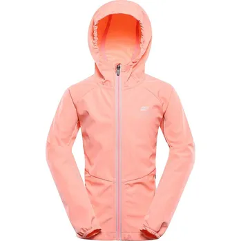 Dětská softshellová bunda s membránou ALPINE PRO SPERTO neon salmon - 164-170