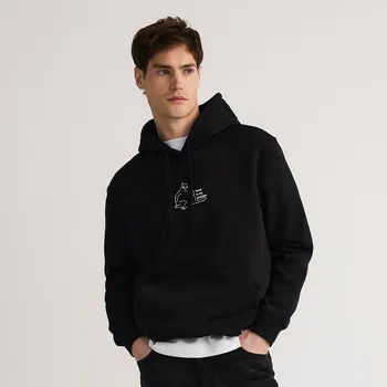 Pánská mikina Reserved - Mikina s&nbsp;kapucí - černý - 100EE-99X - 100EE-99X-XXL