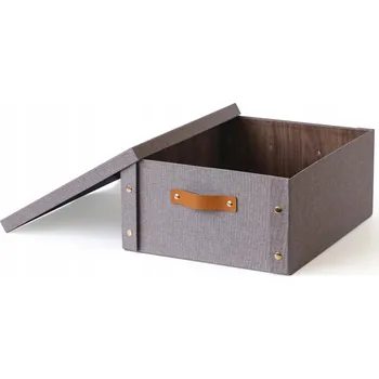 Úložný box Toro Krabice s víkem 33 x 40 x 17 cm šedá