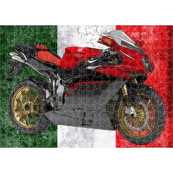 Puzzle puzzle s motorkou MV AGUSTA 120 dílků