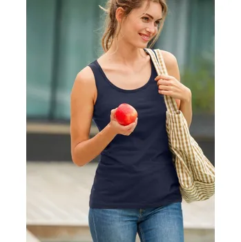 Jednobarevný top se širokými ramínky námořnická modrá 56