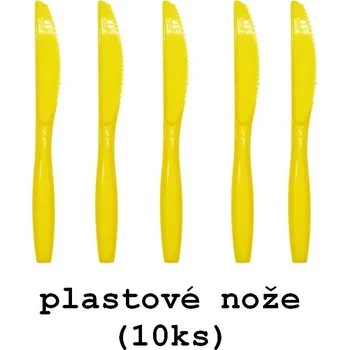 Party dekorace - motiv stavba Varianta: plastové nože (10ks)