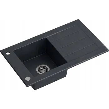 Granitový dřez Jednokomorový dřez Quadron WILL ocel černý