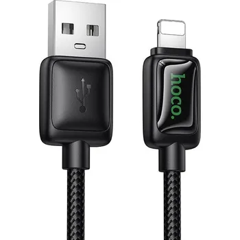 Datový kabel Hoco U146 kabel USB-A - Apple Lightning / 1,2m / 2,4A / LED displej / černý