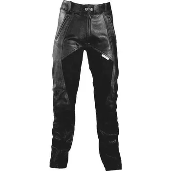 Moto kalhoty SQ ANGIE dámské kožené kalhoty na motorku, černé, velikost 44