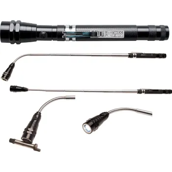 Stojací lampa Baterka LED, teleskopická s magnetem - BGS 9303