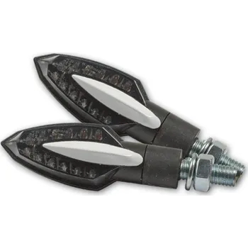 Osvětlení pro motocykl HSM Krytka blinkru Sliver na motorku, bílá