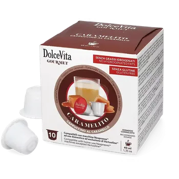 Káva Dolce Vita | Caramelito - Karamelové cappuccino - Počet kapslí pro Nespresso®: 10