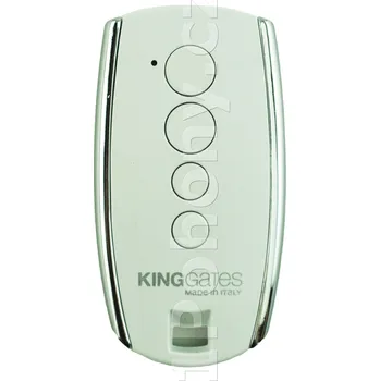 Dálkový ovladač vrat KingGates KING GATES STYLO 4K, 4-kanálový dálkový ovladač, plovoucí kód, 433,92 MHz, bílý