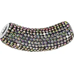 Stříbrný přívěsek s krystaly zelená trubička 734132.5 vitrail medium