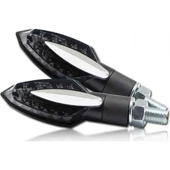 Osvětlení pro motocykl HSM ALU krytka blinkru Sliver na motorku, stříbrná