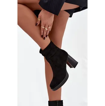 Dámské kozačky Boto Dámské kotníkové boty na jehle Pavinne Barva: Černá, Velikost: 38