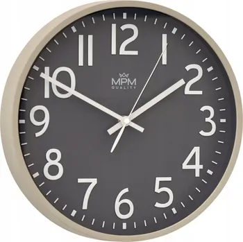 Hodiny Nástěnné hodiny MPM šedé 30 cm