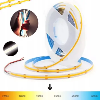 LED páska LED pásek COB Media-Comp 1 m 12 W neutrální bílá 12V IP20