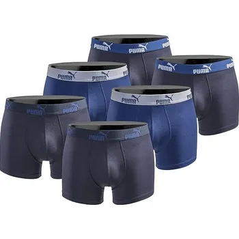 Boxerky PUMA Mens Boxershorts 6-pack True Blue