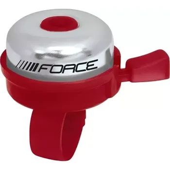 Příslušenství pro cyklistiku zvonek FORCE KLASIK, červený