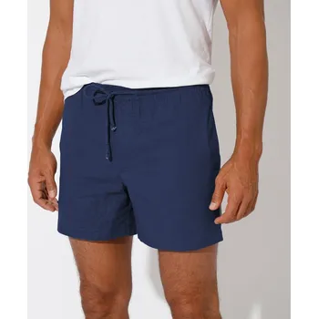 Pánské kraťasy Pohodlné plátěné šortky modrá 68/70