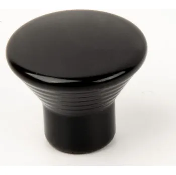 Nábytkové kování Nábytková úchytka SYDNEY A-400, černý lesk, průměr 24 mm