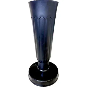 Váza Madona hřbitovní váza plast se zátěží 32 cm - černá