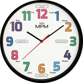 Hodiny Nástěnné hodiny MPM vícebarevné 25 cm