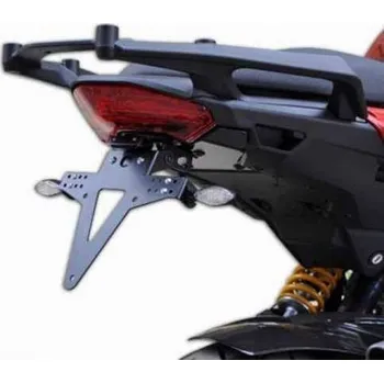 Autodíl HSM Držák SPZ DUCATI Multistrada 1200 10-14, nastavitelný, černý, s držákem odrazky