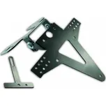 HSM Držák SPZ KAWASAKI ZX-10R 06-07, nastavitelný, černý, s držákem odrazky