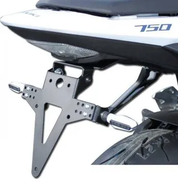 Autodíl HSM Držák SPZ SUZUKI GSR 750 11-16, nastavitelný, černý, s držákem odrazky