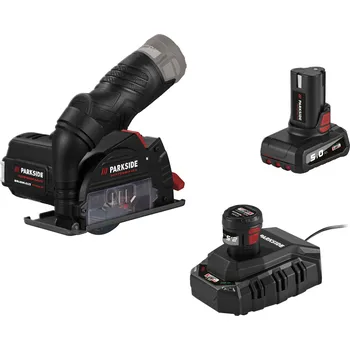 úhlová bruska Parkside Performance PPWSA 12 A1 2,5 Ah a 5 Ah