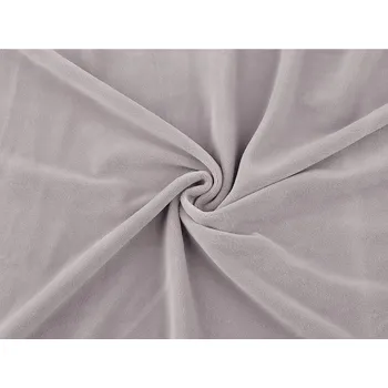 Minky hladké / plyš baby elastický - 7 šedá světlá