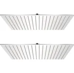 vidaXL Marketos Dešťové sprchové hlavice 2 ks 50 x 50 cm nerezová ocel