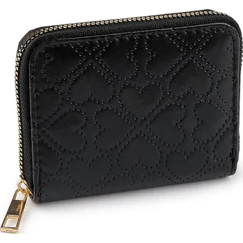 Peněženka Dámská / dívčí peněženka srdce 9x11 cm - 4 černá