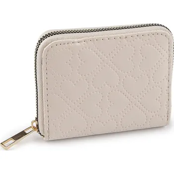 Peněženka Dámská / dívčí peněženka srdce 9x11 cm - 1 krémová nejsvět.