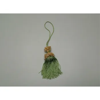 věšák na klíče ozdobný střapec na klíč V0670.04000 zelená