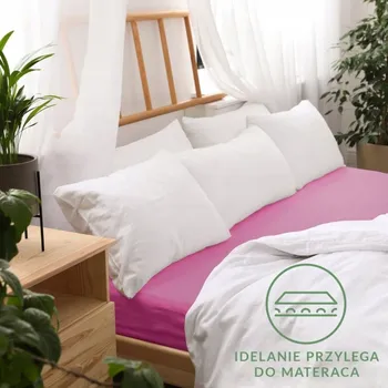 Prostěradlo Prostěradlo s gumou 90x200 jersey 100% BAVLNA pudrově růžové