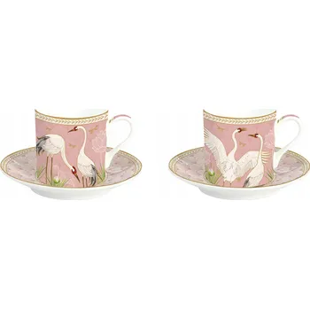 Domdekoracji Šálek Tančící volavky porcelánový 75 ml 2 ks