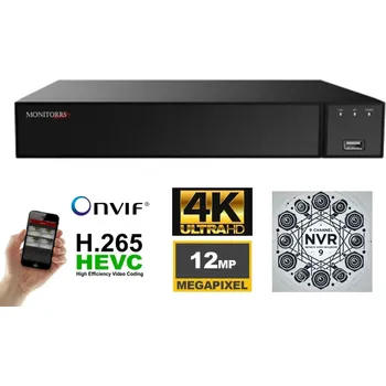 DVR/NVR/HVR záznamové zařízení MS NVR 6.0 3009, 9 kanálové záznamové zařízení 8Mpix (6012) (Monitorrs Security)