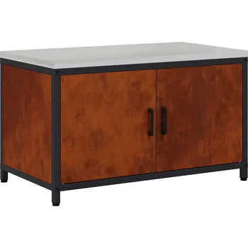 Kuchyňská linka vidaXL Skladování v kuchyni s policí Rezavá 60 x 50 x 92 cm Ocel [875002]