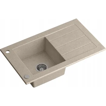 Granitový dřez Jednokomorový dřez Quadron WILL ocel béžový