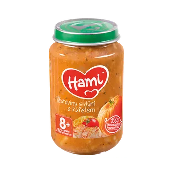 Dětská výživa Hami příkrm Těstoviny s dýní a kuřecím masem 200 g