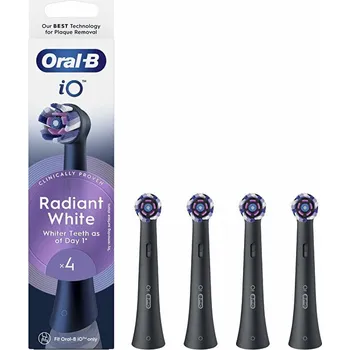 Náhradní hlavice k elektrickému kartáčku Náhradní kartáčkové hlavice iO Radiant White Black 4 ks