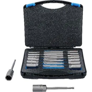 Gola hlavice Sada nástrčných, šestihranných hlavic, velmi dlouhých, pohon vnější šestihran 6,3 mm (1/4"