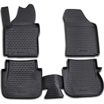 autokoberec Gumové autokoberce VW Caddy 2004-2020 (5 míst, 1x posuvné zadní dveře)