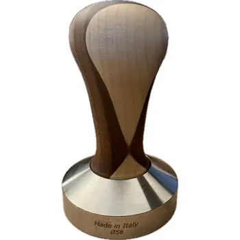 Příprava kávy Tamper s dřevěnou a pruhy rukojetí 58mm
